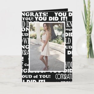 Tarjeta de fotos en blanco y negro