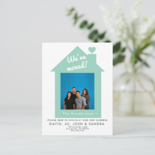 Tarjeta de Fotos Familiares We've Moved – Diseño d