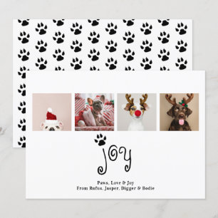 Tarjeta de fotos Joy Dog Navidades 4