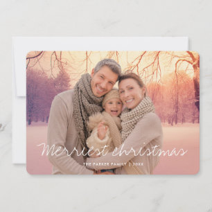 Tarjeta de fotos navideña con guión más bonito