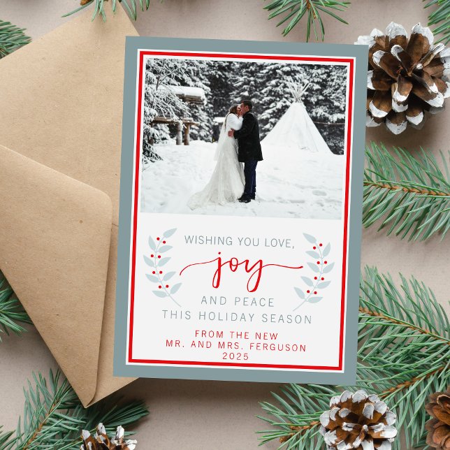 Tarjeta de fotos navideña de Feliz de Feliz Navida (Subido por el creador)