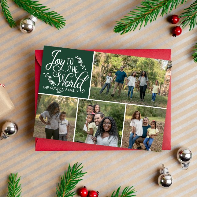 Tarjeta de fotos navideña feliz de la familia (Subido por el creador)