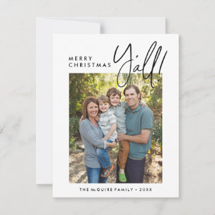 Tarjeta de fotos navideña navideña