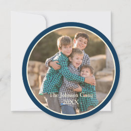 Tarjeta de fotos navideña Santa Pirate con delfine