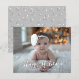 Tarjeta de fotos navideñas de Budget Happy Holiday