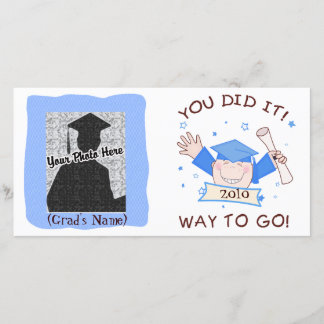 Tarjeta de fotos para niños graduados de jardines
