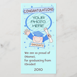 Tarjeta de fotos para niños graduados de jardines