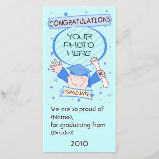 Tarjeta de fotos para niños graduados de jardines