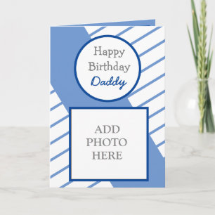 Tarjeta de fotos resumen moderna Papi de cumpleaño