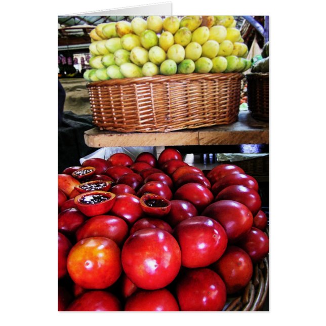 Tarjeta de frutas de pasión (Frente)