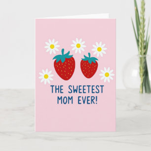 Tarjeta de Frutas para la Mamá Más Dulce