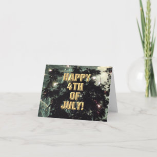 Tarjeta de fuegos artificiales 13 4 de julio