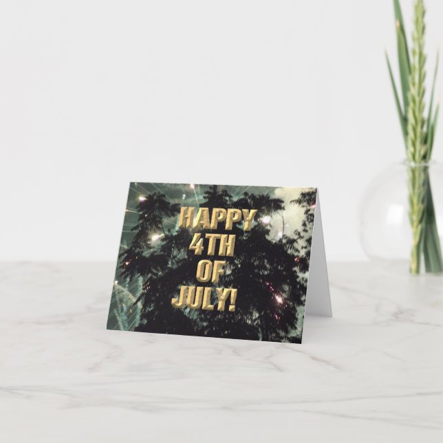 Tarjeta de fuegos artificiales 13 4 de julio (Anverso)