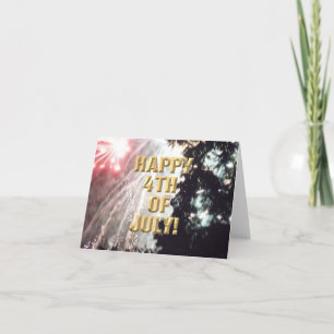 Tarjeta de fuegos artificiales 14 4 de julio