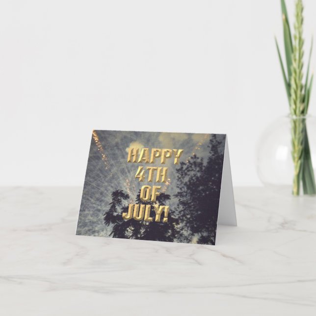 Tarjeta de fuegos artificiales 19 4 de julio (Anverso)