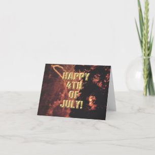 Tarjeta de fuegos artificiales 20 4 de julio