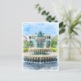 Tarjeta de fuente Charleston SC Pineapple