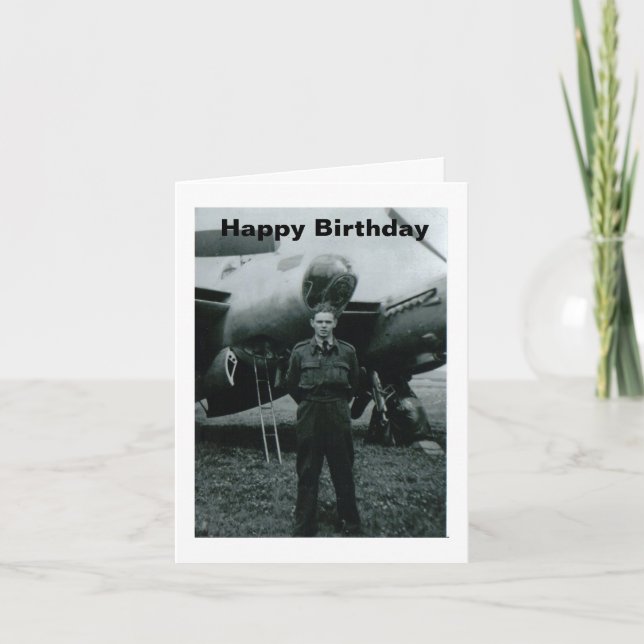 Tarjeta de fuerza aérea Feliz Cumpleaños (Anverso)