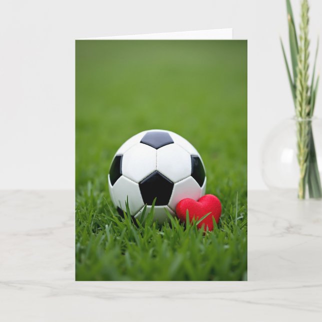 Tarjeta de fútbol con corazón (Anverso)