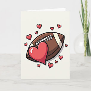 Tarjeta de Fútbol Corazón Amor Grande