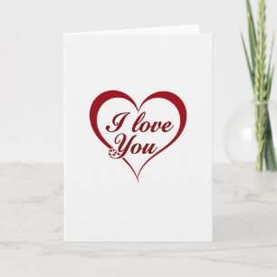 Tarjeta de Fútbol Corazón Te Amo