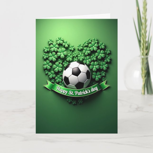 Tarjeta de Fútbol de Alegría de Trébol (Anverso)