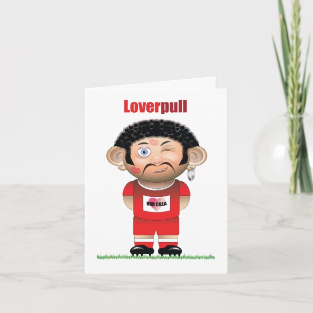 Tarjeta de fútbol divertida LoverPull (Liverpool) (Anverso)