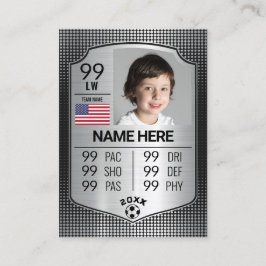 Tarjeta de fútbol EURO Tarjeta de negociación Escu