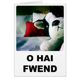 Tarjeta De Fwend De O Hai
