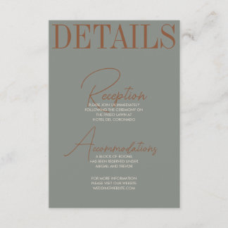 Tarjeta de gabinete autumb negrita y retro