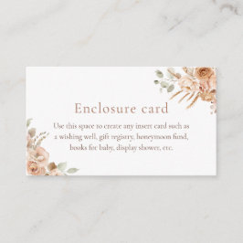 Tarjeta de gabinete Baby Shower Boho Pampas Grass