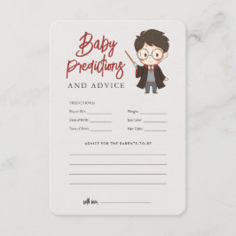 Tarjeta de gabinete Baby Shower de Harry Potter si