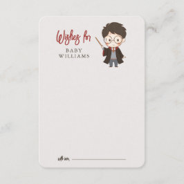 Tarjeta de gabinete Baby Shower de Harry Potter si