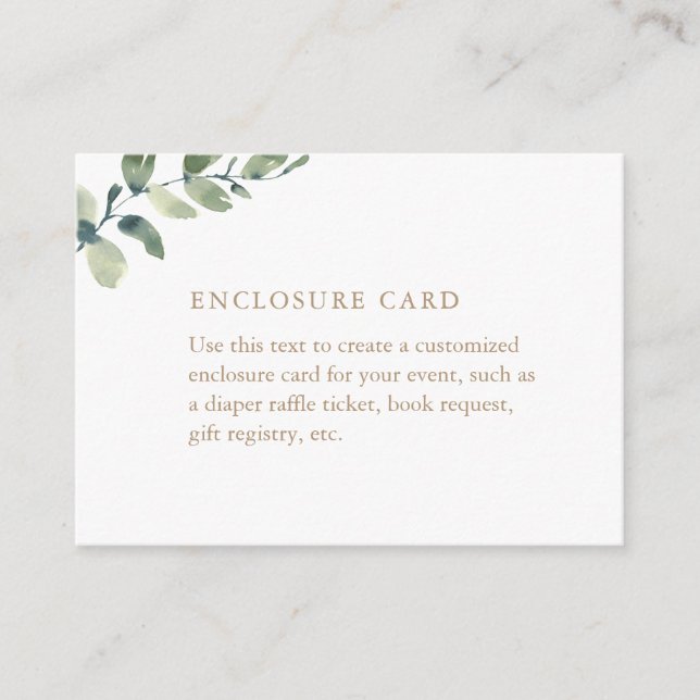 Tarjeta de gabinete Baby Shower para el Personaliz (Anverso)