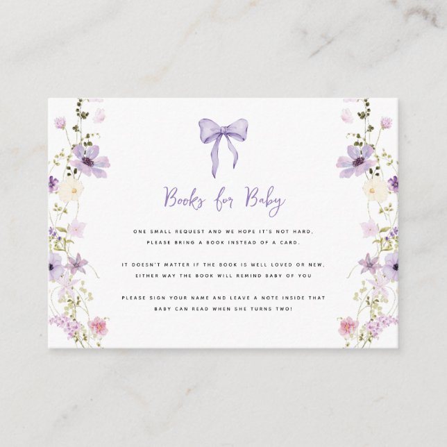 Tarjeta de gabinete Baby Shower para solicitud de  (Anverso)