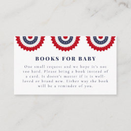 Tarjeta de gabinete Baby Shower roja y debida