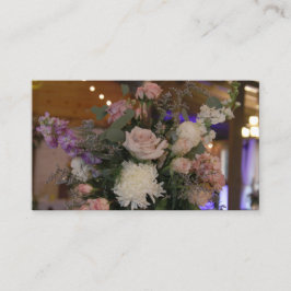 tarjeta de gabinete boda con ramo de flores