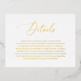 Tarjeta de gabinete Boda de Relieve metalizado dor