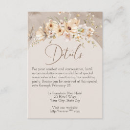 Tarjeta de gabinete Boda Dogwood Dreams