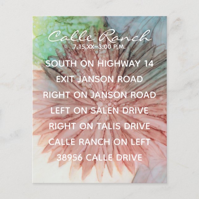 Tarjeta de gabinete boda encantadora en rosa y lav (Anverso)