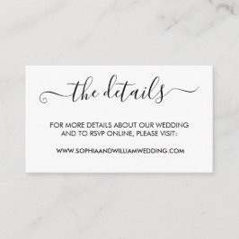 Tarjeta de gabinete Boda Minimalista moderna