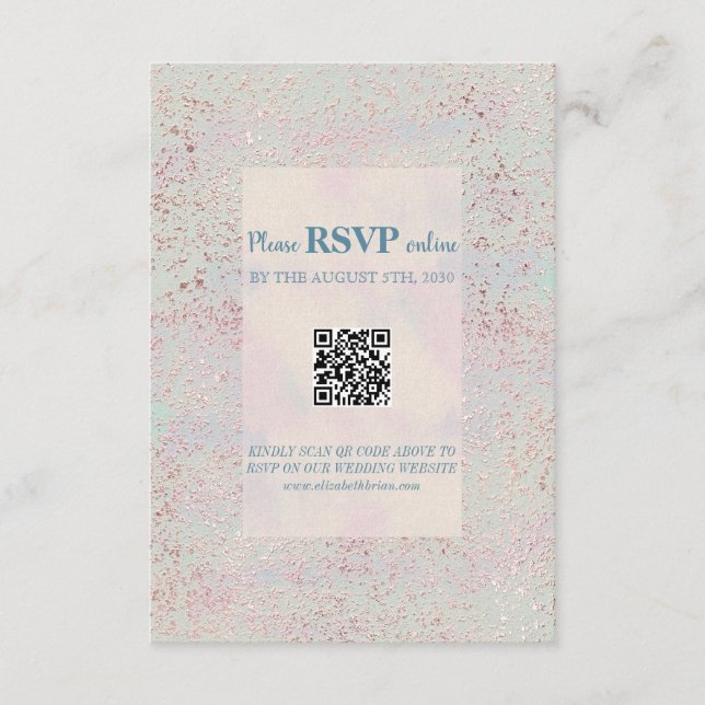 Tarjeta de gabinete Boda moderna y elegante para p (Anverso)