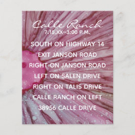 Tarjeta de gabinete boda Turquesa y Lavanda