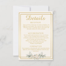 Tarjeta de gabinete con detalles de crema y Boda d