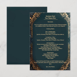 Tarjeta de gabinete con pequeños florales de diseñ