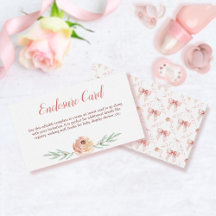 Tarjeta de gabinete Coquette Bow y Florals