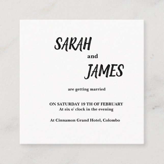 Tarjeta de gabinete de 2,5" x 2,5" (Anverso)