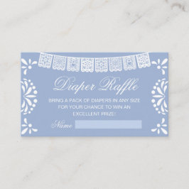Tarjeta de gabinete de Baby Shower Diaper Raffel