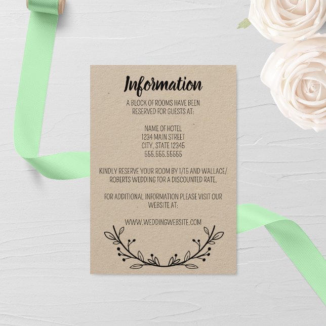 Tarjeta de gabinete de Boda de guirnaldas rusas (Subido por el creador)