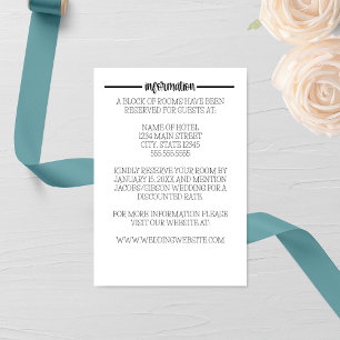 Tarjeta de gabinete de Boda de los tipos de letra